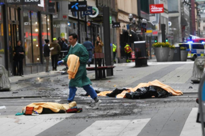 Жертвы террористической атаки в Швеции